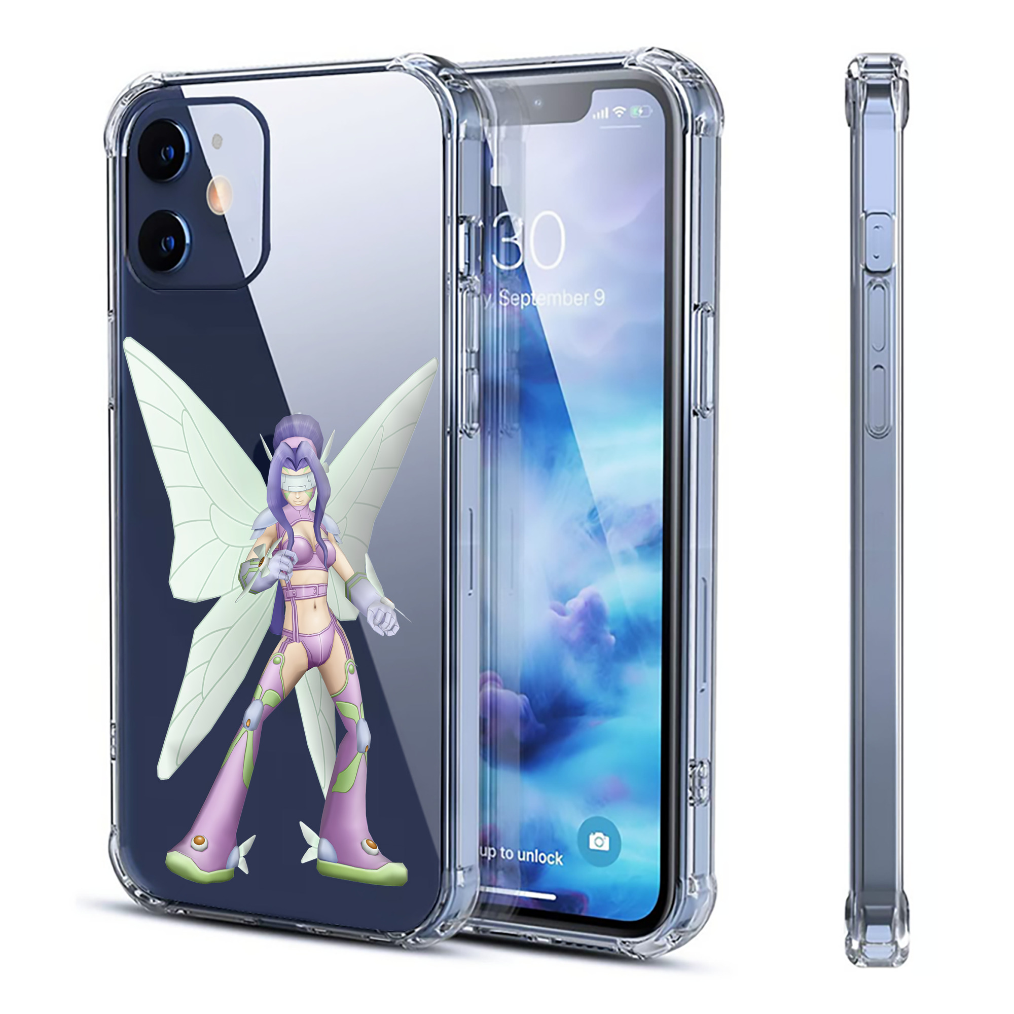 （画像用） Digimon デジタルモンスター/デジモン 【iPhone 12シリーズ対応】透明スマホケース（クリアソフトケース）